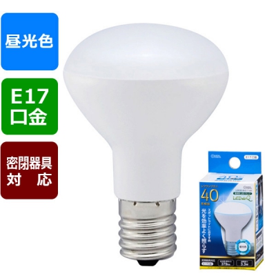 LED電球 ミニレフランプ形 E17 40形相当 昼光色 [品番]06-0768