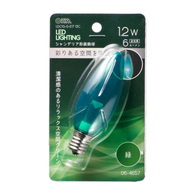 LEDǥꥢ/C32/E17/1.2W/6lm/ꥢп []06-4657