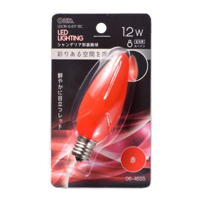 LEDǥꥢ/C32/E17/1.2W/8lm/ꥢֿ []06-4655