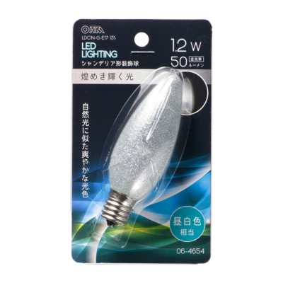 LEDǥꥢ/C32/E17/1.2W/50lm/() []06-4654