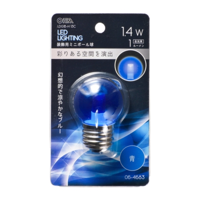 LEDߥ˥ܡ G40/E26/1.4W/1lm/ꥢĿ []06-4683