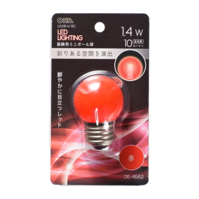 LEDߥ˥ܡ G40/E26/1.4W/10lm/ꥢֿ []06-4682