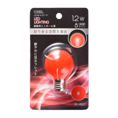 LEDߥ˥ܡ G40/E17/1.2W/8lm/ꥢֿ []06-4667