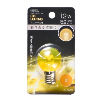 LEDߥ˥ܡ G30/E17/1.2W/52lm/ꥢ []06-4639