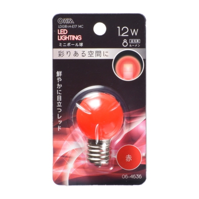 LEDߥ˥ܡ G30/E17/1.2W/8lm/ꥢֿ []06-4636