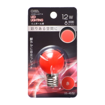 ŵ LEDߥ˥ܡ G30/E17/1.2W/8lm/ֿ []06-4632 LDG1R-H-E17 14