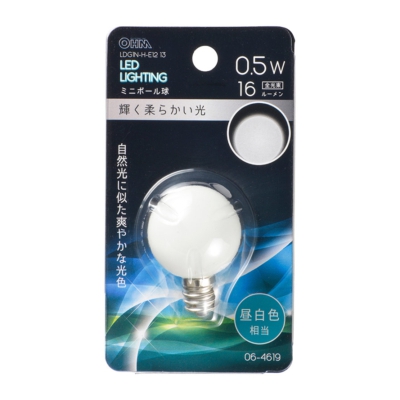 LEDߥ˥ܡ G30/E12/0.5W/16lm/ []06-4619