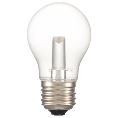 オーム電機 LED電球装飾用 PS/E26/1.4W/67lm/クリア昼白色 [品番]06-4690 LDA1N-H 13C 画像2