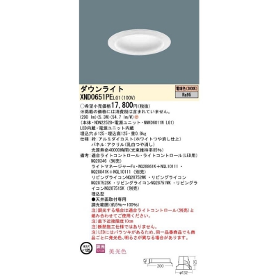 ѥʥ˥å LED饤 125 ŵ忧 ĴNDN22528+NNK06011N LG1 XND0651PELG1