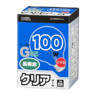 ŵ Ǯܡŵ 100W E26 G95 ꥢ []06-0625 LB-G9600K-CLL