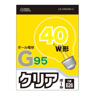 Ŵ Ǯܡŵ 40 E26 G95 ꥢ []06-0545 LB-G9638K-C