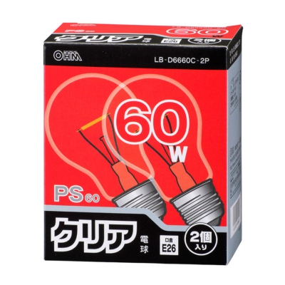 ŵ Ǯŵ E26 60W ꥢ 2 []06-0647 LB-D6660C-2P