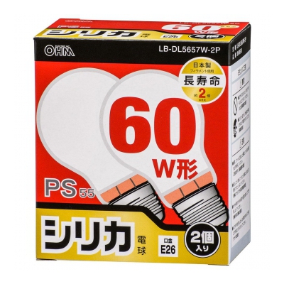 ŵ Ǯŵ E26 60W ꥫ 2 Ĺ̿ []06-0610 LB-DL5657W-2P