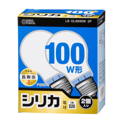 ŵ Ǯŵ E26 100 ꥫ 2 Ĺ̿ []06-0562 LB-DL6695W-2P