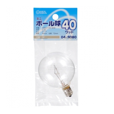 ŵ ߥ˥ܡ G-50 E12/40W ꥢ []04-9080 LB-G5240-C