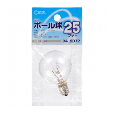 ŵ ߥ˥ܡ G-40 E12/25W ꥢ []04-9072 LB-G4225-C