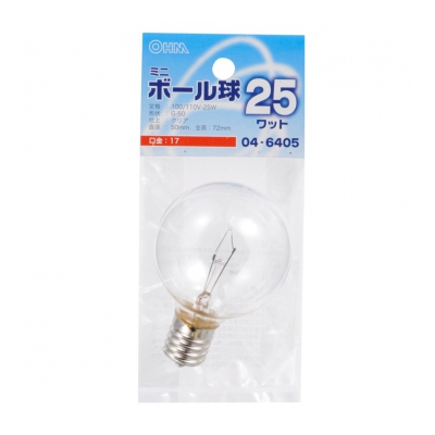 ŵ ߥ˥ܡ G50 E17/25W ꥢ []04-6405 LB-G5725-C