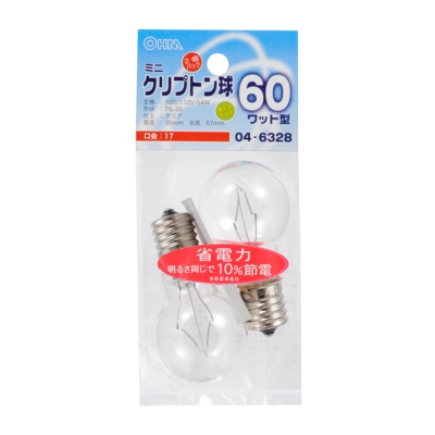 ŵ ߥ˥ץȥ 60 PS-35 E17 ꥢ 2 []04-6328 LB-PS3760K-C2P