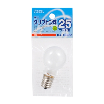 ŵ ߥ˥ץȥ 25 PS-35 E17 ۥ磻 []04-6302 LB-PS3725K-W