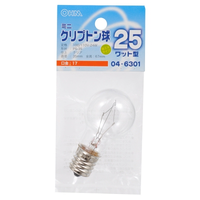 ŵ ߥ˥ץȥ 25 PS-35 E17 ꥢ []04-6301 LB-PS3725K-C