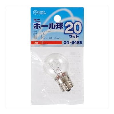 ŵ ߥ˥ܡ G30 E17/20W ꥢ []04-6486 LB-G3720-C