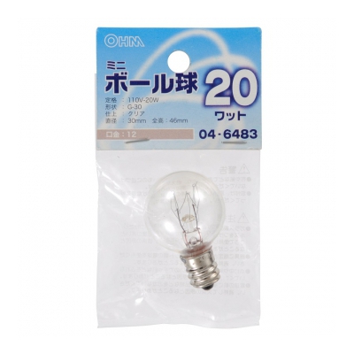 ŵ ߥ˥ܡ G30 E12/20W ꥢ []04-6483 LB-G3220-C