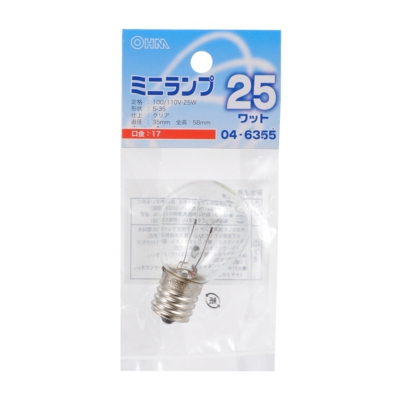 ŵ ߥ˥ S35 E17/25W ꥢ []04-6355 LB-S3725-C