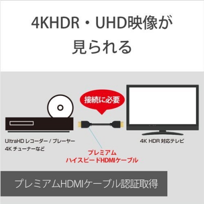 ソニー 端子用接続ケーブル イーサネット対応 プレミアムHDMIケーブルHXシリーズ 2m DLC-HX20 画像4