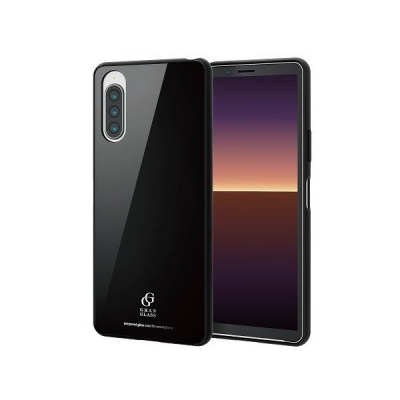 쥳 ޥۥ Xperia 10 IIѥϥ֥å 饹 ޡȥե   ֥å ڥꥢ PM-X202HVCG3BK 2