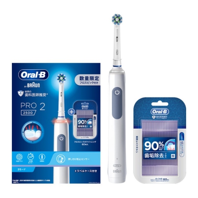 オーラルB OralB 丸形回転電動歯ブラシ Pro2 ブルー フロスセット