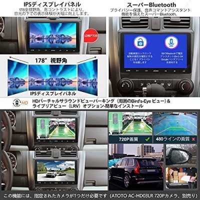 ATATO S8 Lite S8G2113LT 10.1 Double Din Android ǥ/ƥ쥪쥷С 磻쥹Apple CarPlay&ͭ A S8G2113LT 3