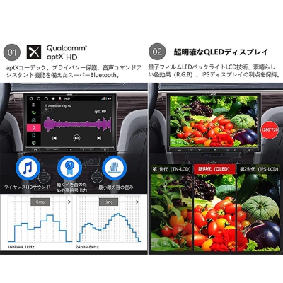 ATOTO 7֥DIN Android ǥηʥ 磻쥹CarPlay& Android Auto HDå꡼ QLED S8G2A79UP-A 3