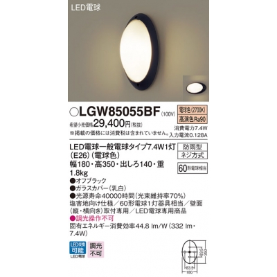 ѥʥ˥å ľշ LED(ŵ忧) ݡ饤 LEDŵ򴹷ɱ Ǯŵ601 LGW85055BF