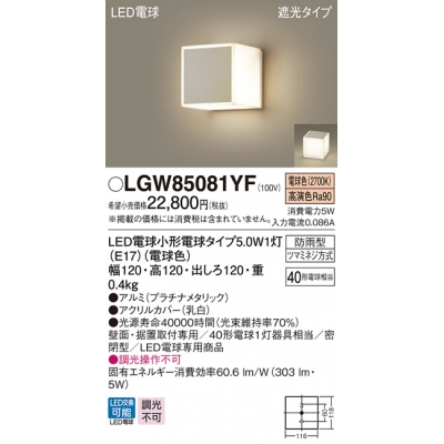 ѥʥ˥å ľշּշ LED(ŵ忧) ݡ饤ȡޤ ׸ס̩ķ LEDŵ򴹷ɱ Ǯŵ401 LGW85081YF