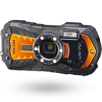コンパクトデジタルカメラ (1600万画素) 防水 防塵 耐衝撃 オレンジ