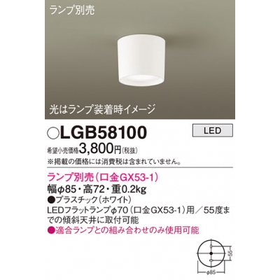 ѥʥ˥å ŷľշ LED 󥷡 () LGB58100