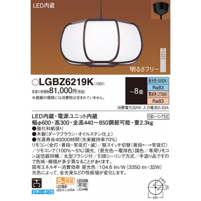 ѥʥ˥å ŷ߲ LED(ŵ忧) ڥ ̰ݥ 8 LGBZ6219K