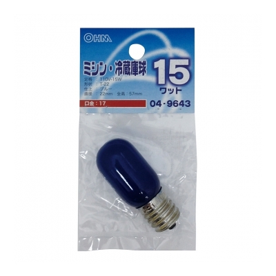 ŵ ߥ¢˵ T22 E17/15W ֥롼 []04-9643 LB-T2715-A