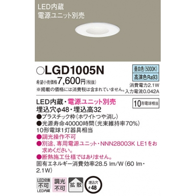 ѥʥ˥å ŷ LED() ˥å饤 Ȼ 48 Ǯŵ101 LGD1005N