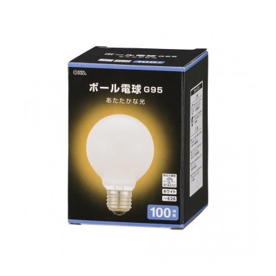 ŵ ܡŵ E26 100W G95 ۥ磻 []06-0876 LB-G9695K-WN