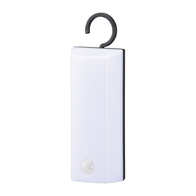 LEDセンサーライト 乾電池式 フック型 昼白色 200ルーメン [品番]06-0854