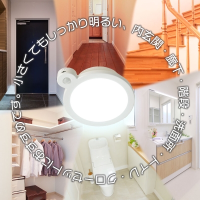 ŵ LEDߥ˥󥰥饤 󥵡դ 60 960롼  []06-5510 LE-Y9DG-W-PIR 3