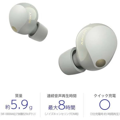 ˡ SONY 磻쥹ۥ Υ󥻥/LDAC/Bluetoothб DSEE Extreme ץʥС WF-1000XM5 (S) 3