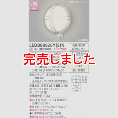  LEDŵ()ݡ ON/OFF󥵡() LEDB88926Y(S)N