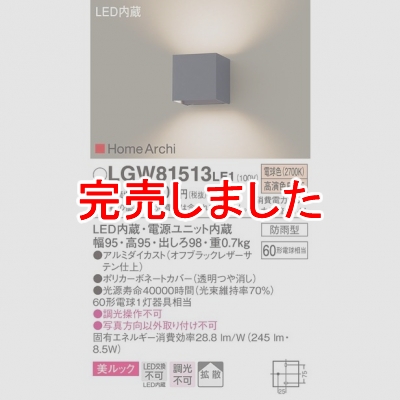 ѥʥ˥å LED֥饱å ŵ忧 ľշ å ɱ HomeArchi Ȼ LGW81513LE1