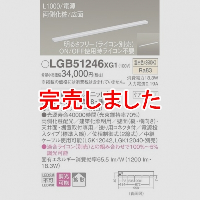 ѥʥ˥å LED饤 L1000 Ÿ¢  Ȼ ξ¦  Ÿ Ĵ LGB51246XG1