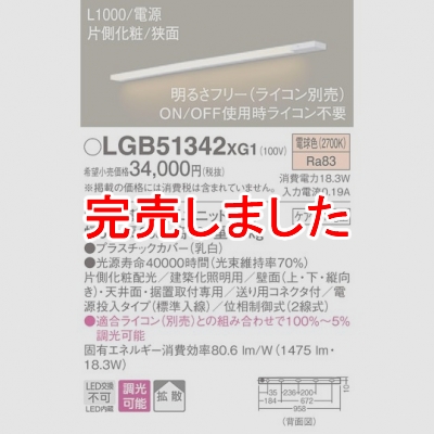 ѥʥ˥å LED饤 L1000 Ÿ¢ ŵ忧 Ȼ ¦  Ÿ Ĵ LGB51342XG1