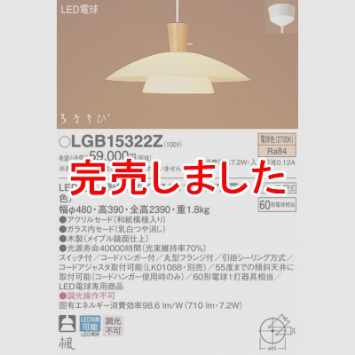 ѥʥ˥å LED˥ѥڥ ŵ忧 ݥ Ϥʤ  LGB15322Z