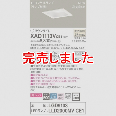 ѥʥ˥å LED饤 100  8H ⵤ̩SB Ȼå XAD1113VCE1