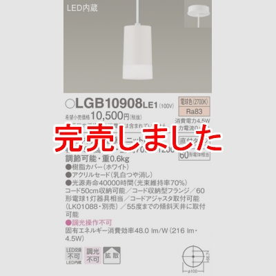 ѥʥ˥å ڥȥ饤 ߲ LED(ŵ忧) ˥ѥڥ Ȼסľե Ǯŵ601 LGB10908LE1